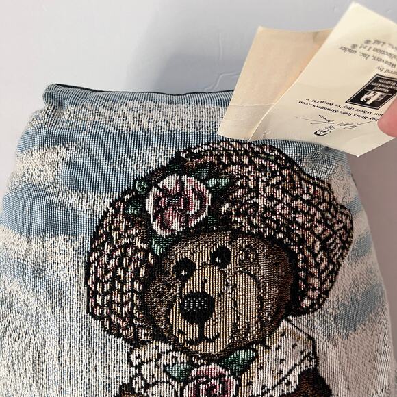 BOYDS BEARS & FRIENDS Forever Friends Tapestry Pillow DoorStop Shape Vintage USA - Picture 2 of 11